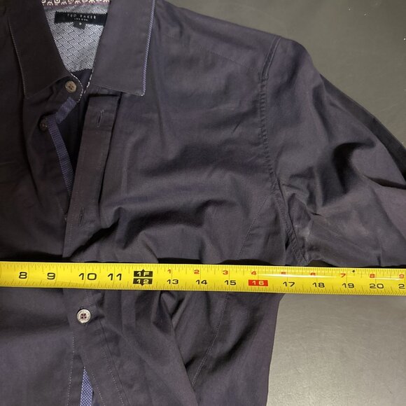 Lot Of 2 Ted Baker Long Sleeve Dress Shirt Button Up Men Size 2-3 UNDERARM STAIN - Picture 13 of 16